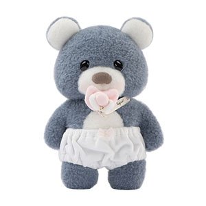 Grey blue baby bear